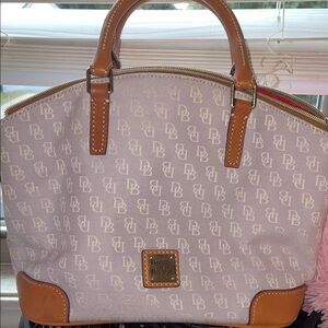 Dooney & Bourke Gray and Brown Satchel